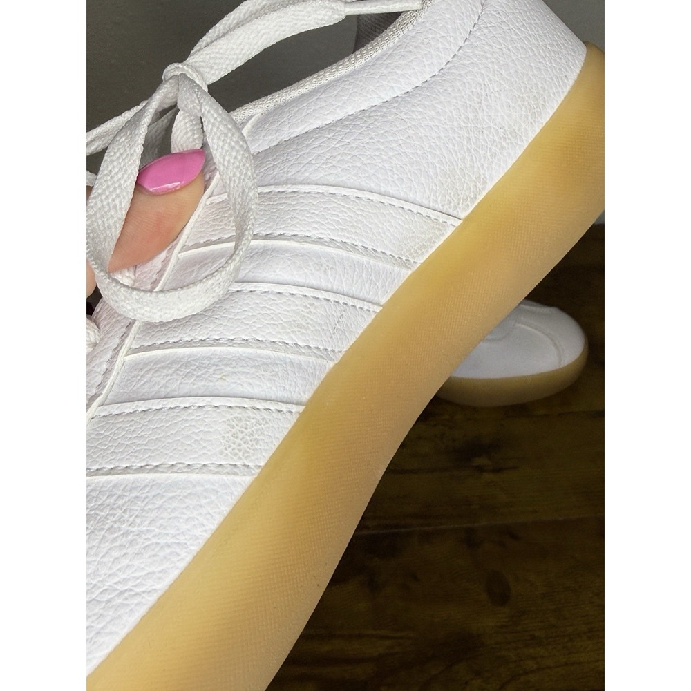 Adidas VL Court 3.0 Cloud White Gum Womens Size 8.5 - Picture 7 of 9